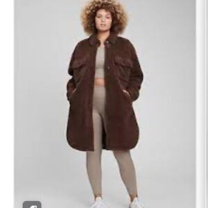 Gap Oversized Sherpa Shirt Jacket XL